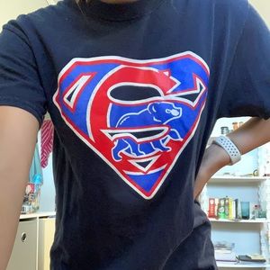 Kris Bryant Chicago Cubs superman tee ❤️🤍💙